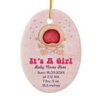 Bawling Baby - Girl Announcement Keepsake