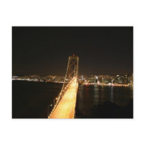 Bay Bridge at Night Post Cards