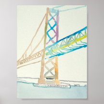 Bay Bridge Poster - Rondo Fish