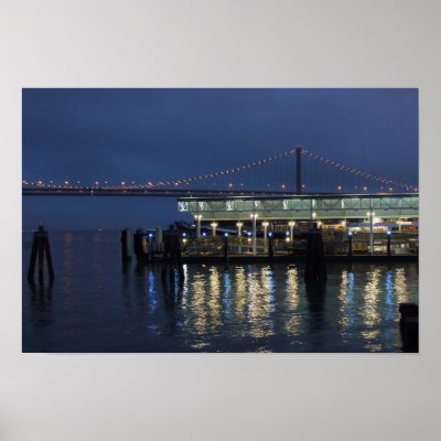 Bay Bridge/San Francisco, CA Print by SeeRealPhotos