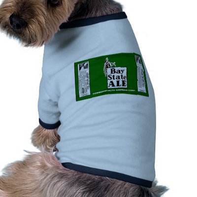 BAY STATE ALE BEER CAN DESIGN COMMONWEALTH BREWING PET TEE SHIRT by beer_can
