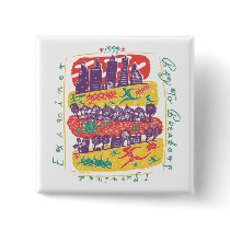 Bay To Breakers 1992 Pinback Buttons