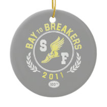 Bay To Breakers Distressed Winged Shoe Christmas Tree Ornament