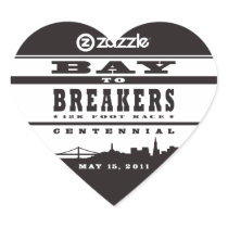 Bay To Breakers Heart Sticker