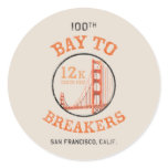 Bay To Breakers - The Bridge Round Stickers