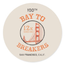 Bay To Breakers - The Bridge Round Stickers