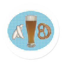bayerische Brotzeit Runder Sticker
