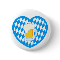 Bayern Bavaria Herz Bier heart beer Button