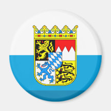 Bayern Flag Gem Fridge Magnets