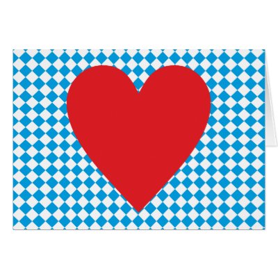 Bayern Herz heart Bavaria Grußkarte by hera56