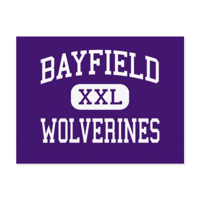 Bayfield - Wolverines - High - Bayfield Colorado Postcard by customteamsportswear