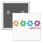 Bayflower Softball Pinback Buttons