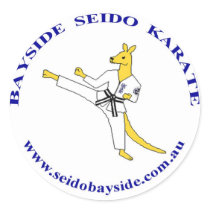 Bayside Kangaroo in Seido Gi Sticker