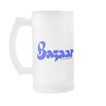 Bazaar Retro Font and Sputnik Frosted Mug