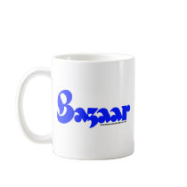 Bazaar Retro Font Coffee Mugs