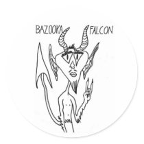 Bazooka Falcon Devil Sticker