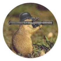 bazooka gopher sticker
