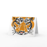 BB- Tiger Cartoon Thank you card