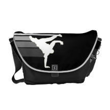 BBOY gradient grey/wht messenger bag