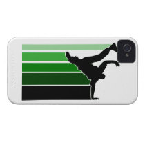BBOY gradient grn/wht iPhone 4 case
