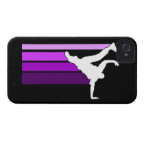 BBOY gradient purple/wht iPhone 4 case