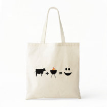 BBQ Beef Happy Canvas Bags