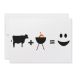 BBQ Beef Happy Custom Invitation