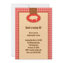 BBQ Birthday Party Invitation