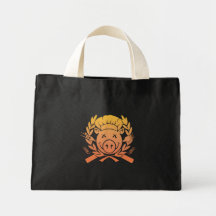 BBQ Crest - sunset fade dark bag