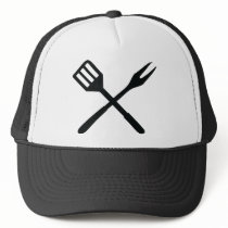 BBQ cutlery icon Trucker Hat