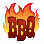 bbq flame text design photo sculptures