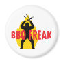 BBQ-Freak with cutlery and flame Refrigerator Magnets