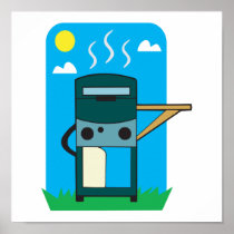 bbq gas grill poster