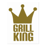 BBQ - Grill king Post Cards