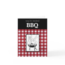BBQ Invitation Card