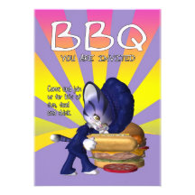 BBQ Invitation Card - BBQ Invite