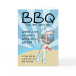 BBQ Invitation - Chef - You Are Invited Greeting Card