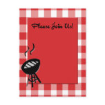 bbq invite post cards