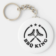 BBQ King barbecue Keychain