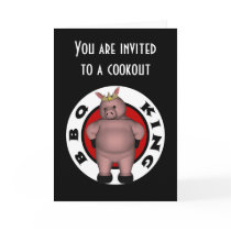 BBQ King Cookout Card