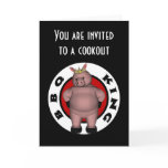 BBQ King Cookout Card
