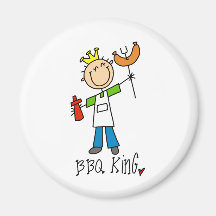 BBQ King Fridge Magnet
