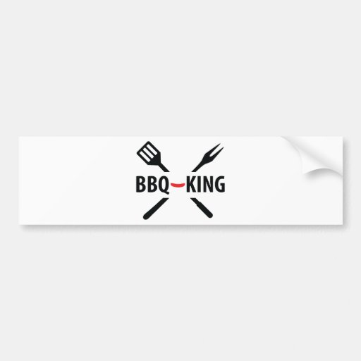 BBQ-King icon Bumper Stickers