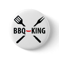 BBQ-King icon Pinback Buttons