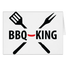 BBQ-King icon Greeting Card