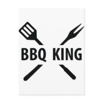BBQ King icon Post Card