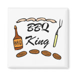 BBQ King Refrigerator Magnet
