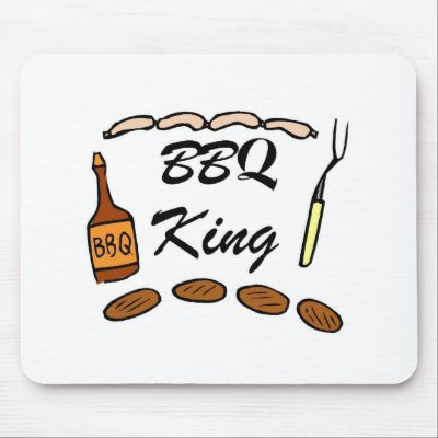 BBQ King Mouse Pads by TeeZazzle