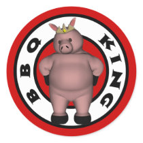 BBQ King Stickers