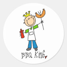 BBQ King Stickers